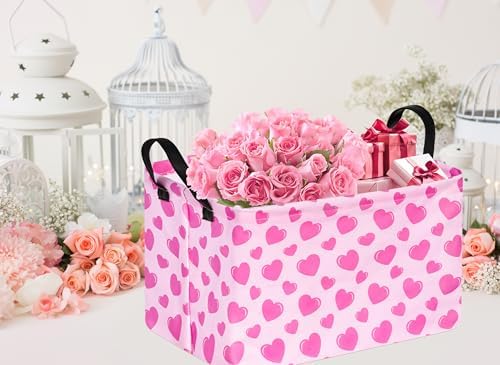Valentine's Day Storage Basket Baby Hamper Collapsible Organizer Bin Gifts - Image 5