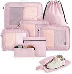 LIGHT FLIGHT 8 Set Packing Cubes by LIGHTFLIGHT