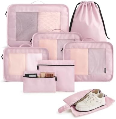 LIGHT FLIGHT 8 Set Packing Cubes by LIGHTFLIGHT