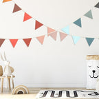 Oudain 2 Pcs Pennant Banner Flags Nursery Garland Triangle, Mixed Color - Image 4