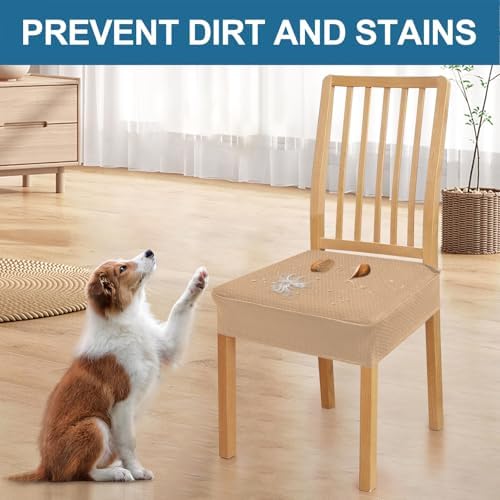 Smiry Waterproof Seat Covers for Dining Room Chairs - Image 6