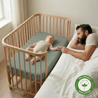 Crib Sheets, 100% Organic Cotton Muslin, Fitted 28"x52" Standard - Image 4