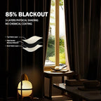 Room Divider Ceiling Mounted Curtains Track Sets Extra Wide Blackout Curtain - Image 4