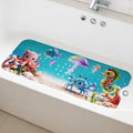 Bathtub_Shower_MAT Ocean World，Beach Bathroom Rugs/Baby Bath mat/Blue tub mat by Unknown