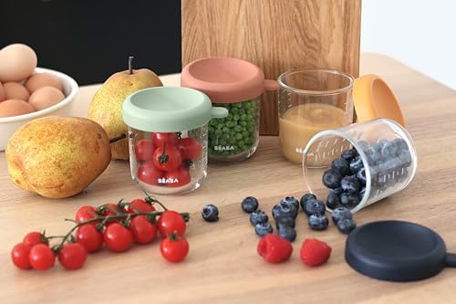 BEABA 4 Pack Glass Baby Food Jars - Image 6