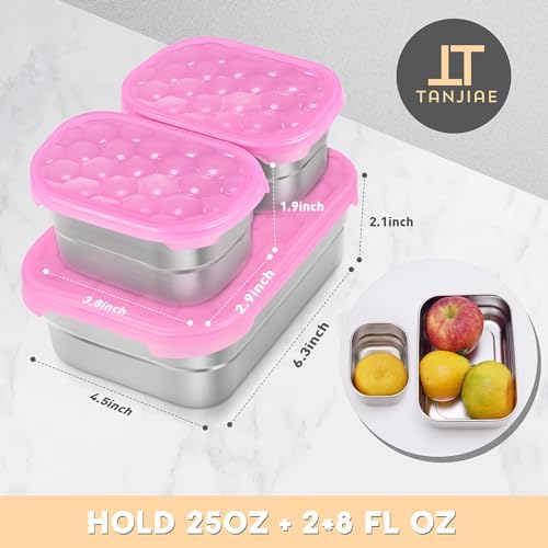 Tanjiae Small Stainless Steel Lunch Containers - Image 2
