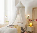 VETHIN Bed Canopy Double Layer Princess Round Dome Dreamy Mosquito Net Bedding by VETHIN