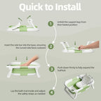Collapsible Baby Bathtub with Thermometer, 0-36 Months - Image 6
