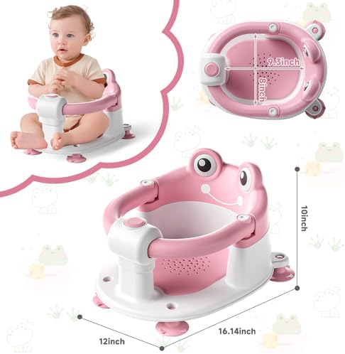 Baby Bath Seat for Babies 6 Months & up Non-Slip Toddler Bath Seats for Sitting - Image 6