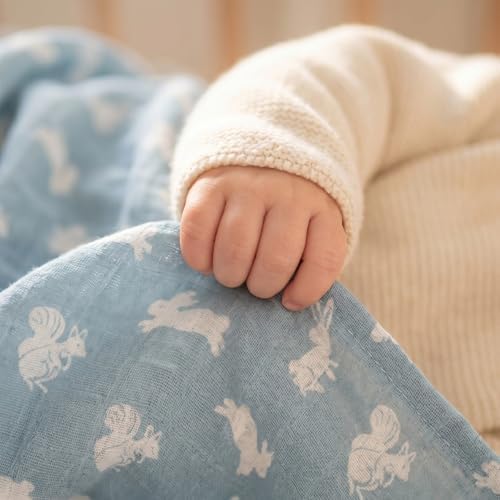 Muslin Swaddle Blankets for Newborn, Cotton Receiving Blanket - Image 3