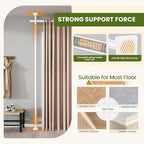 SUNALLY Room Divider Curtain Rod, No Drilling 28-140in Wall Divider - Image 4