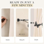 RTZEN Metal Curtain Tiebacks, Drapery Holders - Image 7