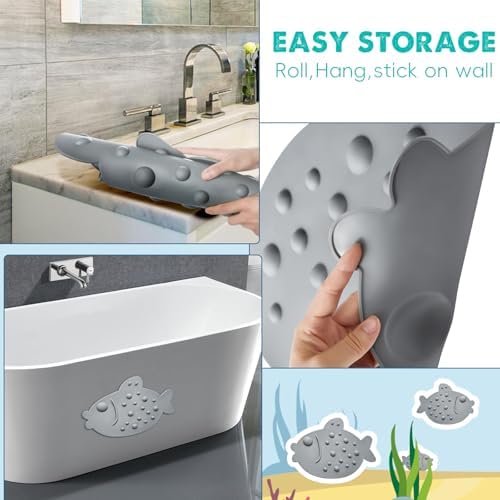 ZHICHENG Non-Slip Bathtub Mat for Kids - Image 5