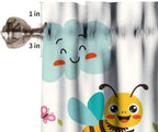 Kids Cartoon Bee Valance Curtain Children's Colorful Cute Forest Plants Flowers - Image 6