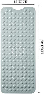 YANZIFLY Bathtub Mat for Shower: Soft Silicone Bath Mat Non Slip - Image 2