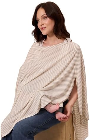 Solly Baby Nursing Cover, Breastfeeding Cover-Up, Driftwood Stripe - Image 2