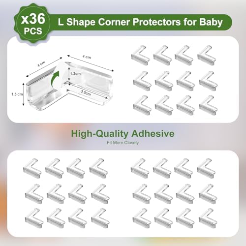 36 Pack Corner Protector Baby, Sharp Edges - Image 2