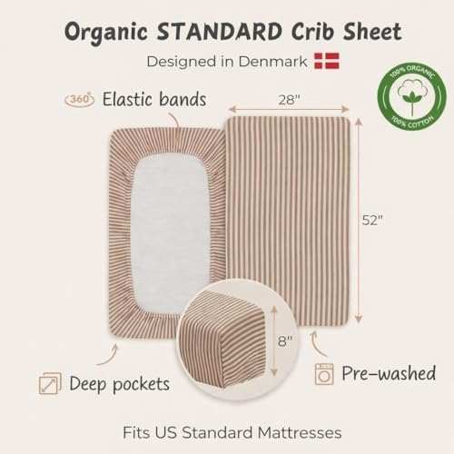 Crib Sheets, 100% Organic Cotton Muslin - Image 4