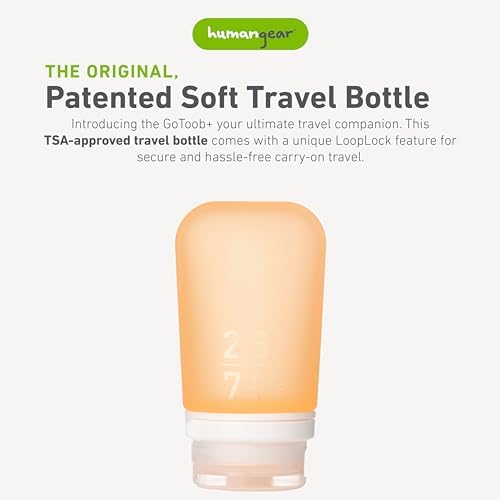humangear GoToob+ | Refillable Silicone Travel Bottle | Locking Lid | Food-Safe - Image 2