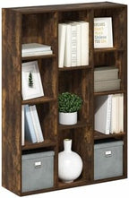 Furinno LUDER Book Shelf, 11-Cube Bookshelf, Reversible Bookcase, 9.4 x 29.1 x by Furinno-FitsYourSpaceFitsYourBudget