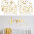 Boao Personalized Name Wall Decal Large Cursive Letter Stickers Big Alphabet by Boao
