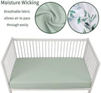 GUNTAIL Baby Crib Sheets for Boys Girls, 2 Pack Fitted Crib Sheet for Standard - Image 3