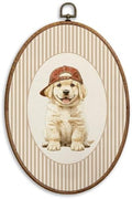 SONMYSULIL Baby Golden Retriever Nursery Wall Art Decor, Kids Room Oval Wall by Unknown