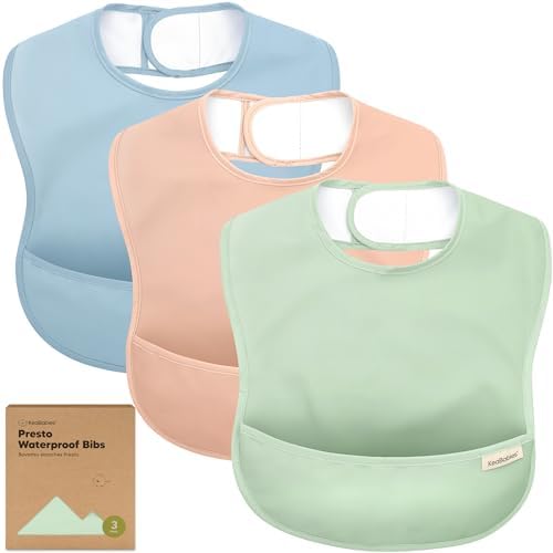 KeaBabies 3-Pack Waterproof Baby Bibs by KeaBabies