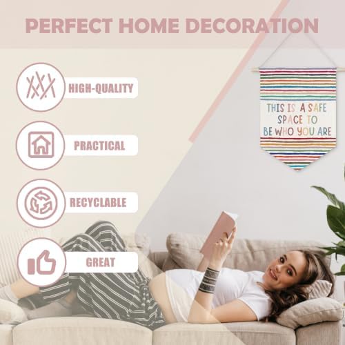 Ghueghe Boho Colorful Classroom Canvas Banner Wall Decor - Image 3