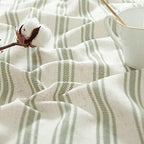 jinchan Striped Valance Farmhouse Window Treatment Linen- Polyester Textured - Image 6