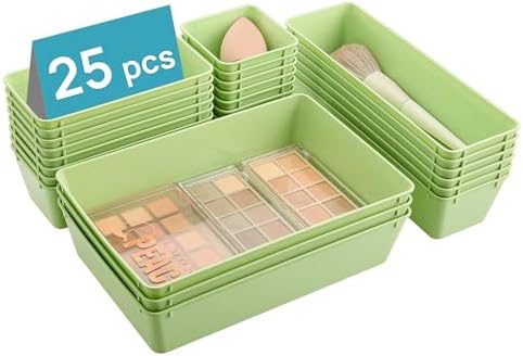 Vtopmart 25 Pack Plastic Drawer Organizers by Vtopmart