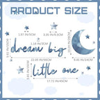 Briwooody 15 Pcs Dream Big Little One Moon Stars Nursery Decor - Image 3