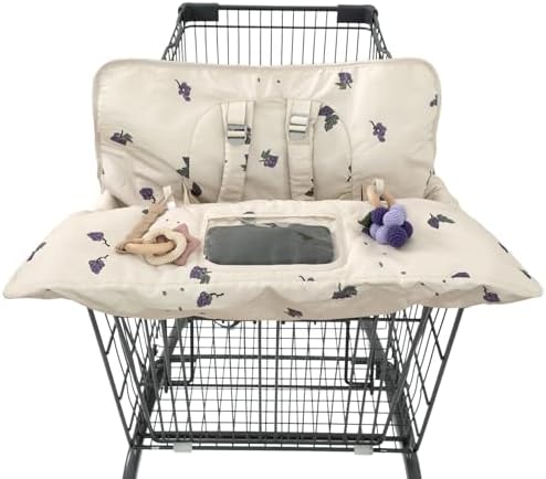 Shopping Cart Cover for Baby 2 in 1 High Chair Covers for Restaurant by HALAAVAUVA