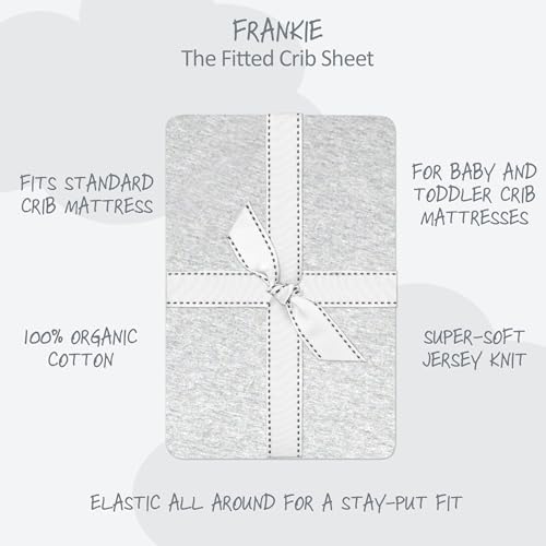 Butterblu Frankie Fitted Crib Sheet 100% Organic Cotton - Image 2