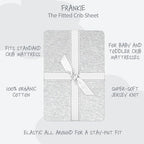 Butterblu Frankie Fitted Crib Sheet 100% Organic Cotton - Image 2