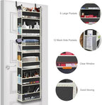 Over The Door Hanging Organizer 6-Shelves and 12 Side Pockets, Over The Door - Image 5