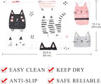 Shower Mat Non Slip 26.8 x 15.1 Inches, Funny Cats Bathtub Mat Shower Stall Mats - Image 4