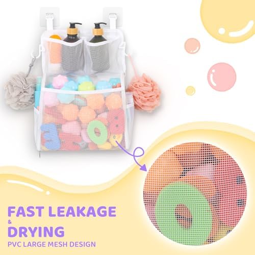 Goowin Bath Toy Storage Holder, Large Openings Bath Toy Organizer, Large - Image 4
