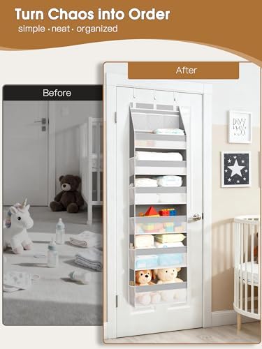 Criusia Over The Door Organizer, Heavy-Duty 6-Shelf Hanging Storage - Image 3