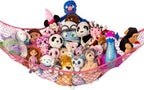 Extra Large Stuffed Animal Storage Hammock 1 Pack | Holds 12 lbs | Corner by LillysLove