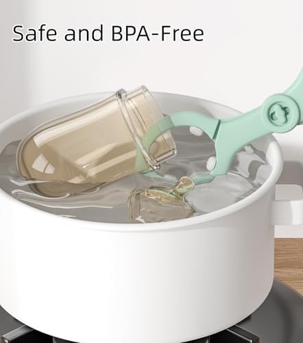 Baby Bottle Tong, Anti-Slip Pacifier Bottle Tongs, Silicone Baby Safety Bottle - Image 3