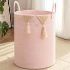 OIAHOMY 100L Nursery Hamper Laundry Basket Laundry Hamper Pink by MasterofSpaceOptimization
