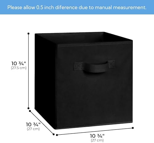 Cupic Cupid 6-Pack 11x11 Cube Storage Organizer, Collapsible Bins - Image 3