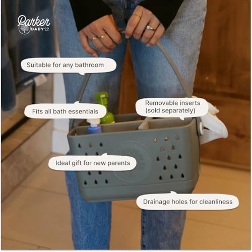 Parker Baby Co. Quick-Dry Bath Caddy Organizer - Image 5
