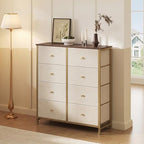 Sweetcrispy 8 Drawer Fabric Dresser, Tall Storage Tower - Image 2
