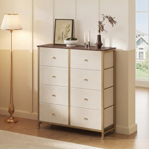 Sweetcrispy 8 Drawer Fabric Dresser, Tall Storage Tower - Image 2