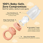 KeaBabies Baby Fruit Feeder 2pk, Silicone Baby Food Feeder - Image 3