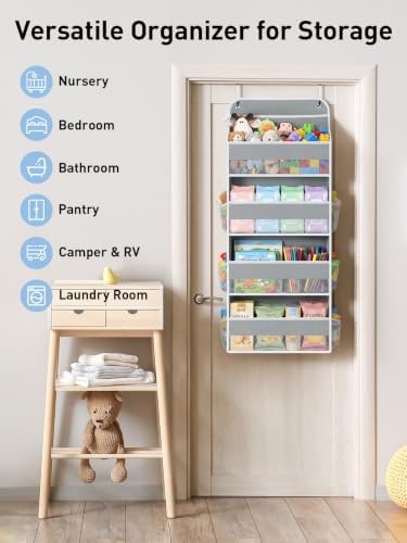Yecaye Over the Door Organizer, Stuffed Animal Storage, Bathroom Organizers and - Image 6