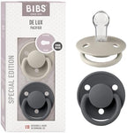 BIBS Pacifiers OneSize | 2-Pack Soothers | BPA-Free Symmetrical Nipple | Made by BIBS