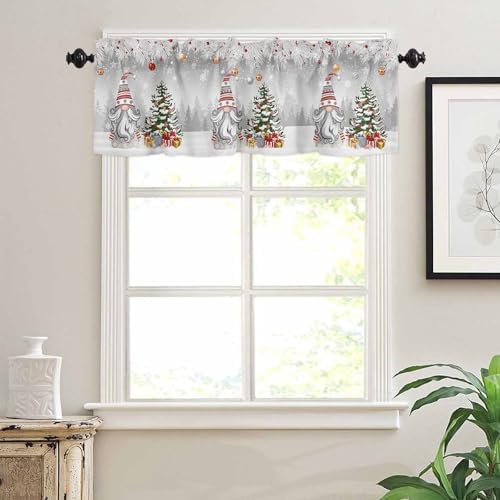 Vandarllin Christmas Gnome Kitchen Curtains and Valances Set, Winter Merry - Image 6